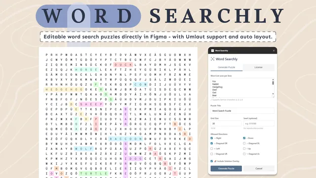 Word Searchly Plugin Screenshot